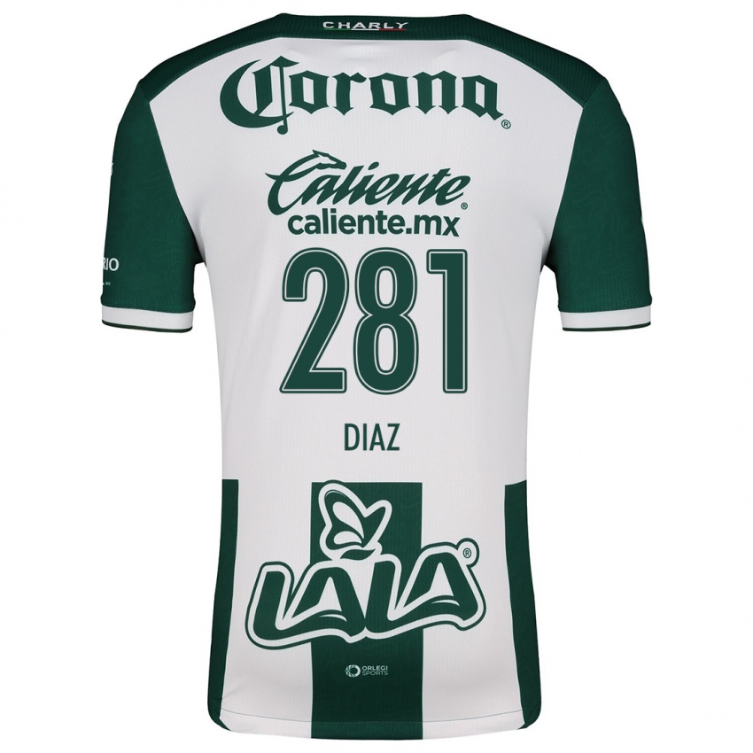 Bambino Maglia Didier Díaz #281 Verde Bianco Kit Gara Home 2024/25 Maglietta