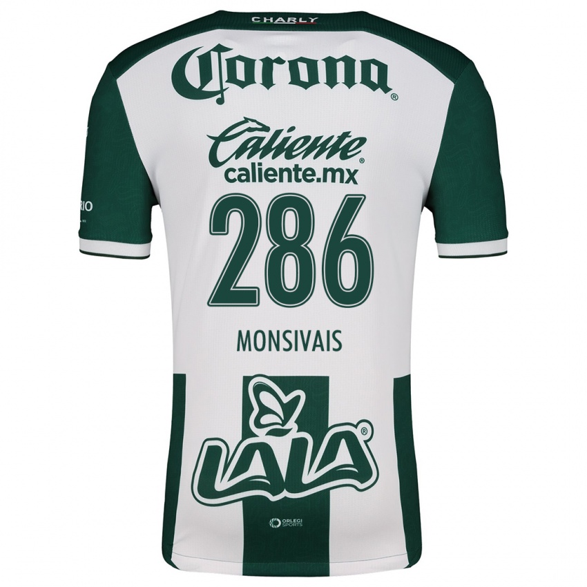 Bambino Maglia Giovani Monsivais #286 Verde Bianco Kit Gara Home 2024/25 Maglietta