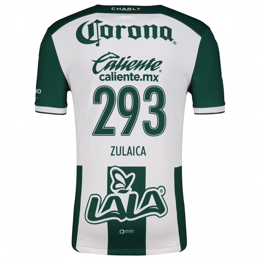 Bambino Maglia José Zulaica #293 Verde Bianco Kit Gara Home 2024/25 Maglietta