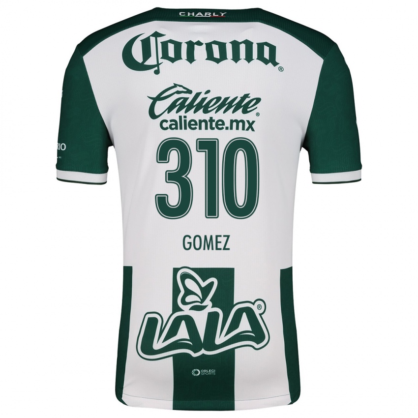 Bambino Maglia Luis Gómez #310 Verde Bianco Kit Gara Home 2024/25 Maglietta