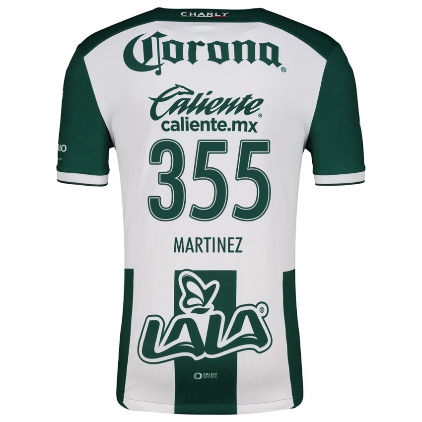 Bambino Maglia Leonardo Martinez #355 Verde Bianco Kit Gara Home 2024/25 Maglietta