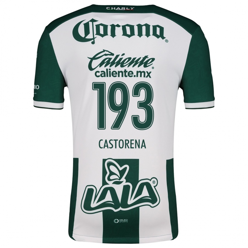 Bambino Maglia Damián Castorena #193 Verde Bianco Kit Gara Home 2024/25 Maglietta