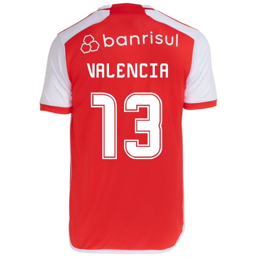 Bambino Maglia Enner Valencia #13 Rosso Bianco Kit Gara Home 2024/25 Maglietta