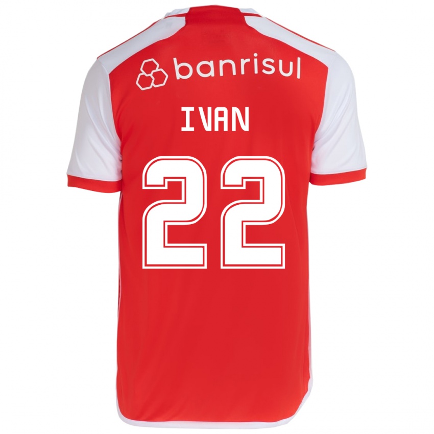 Bambino Maglia Ivan #22 Rosso Bianco Kit Gara Home 2024/25 Maglietta