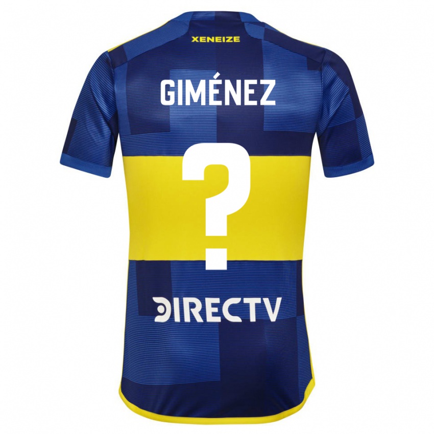 Bambino Maglia Milton Giménez #0 Blu Giallo Kit Gara Home 2024/25 Maglietta