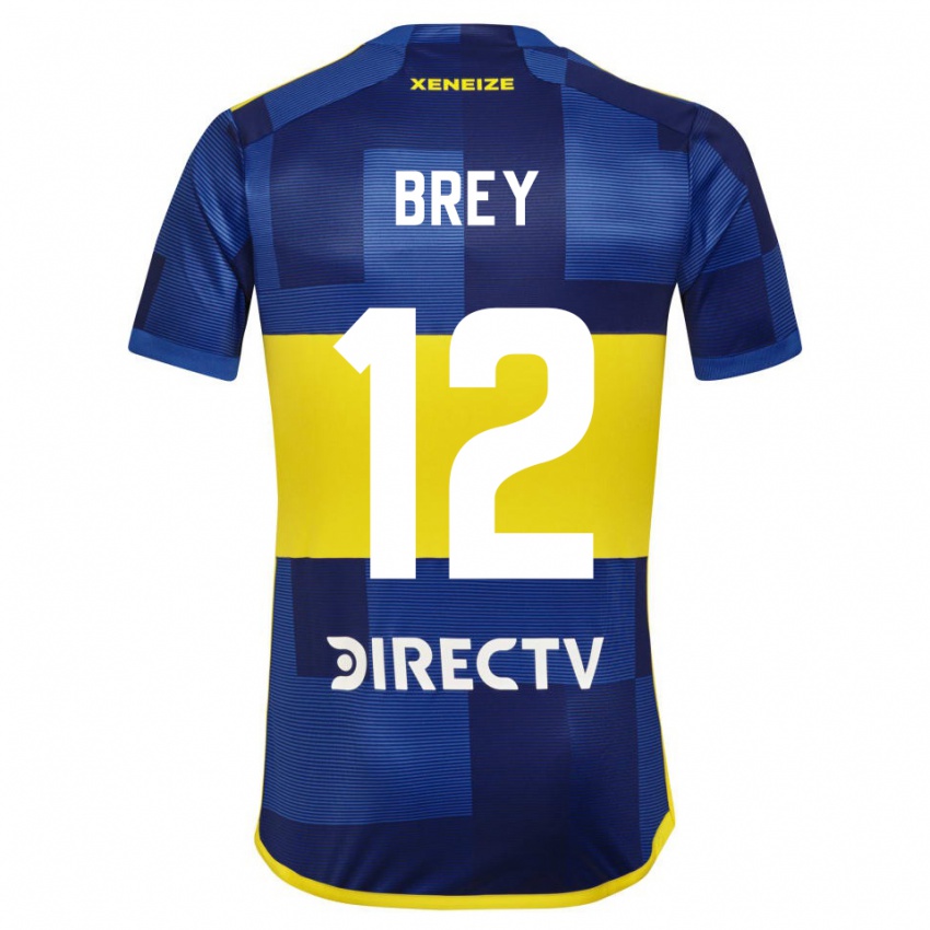 Bambino Maglia Leandro Brey #12 Blu Giallo Kit Gara Home 2024/25 Maglietta