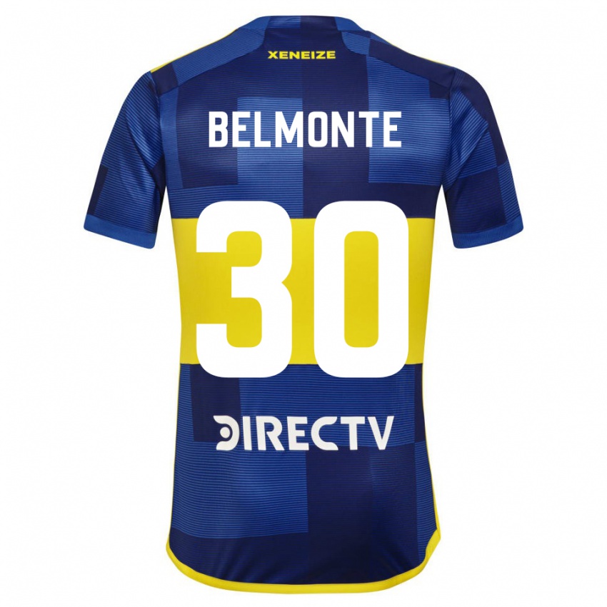 Bambino Maglia Tomás Belmonte #30 Blu Giallo Kit Gara Home 2024/25 Maglietta