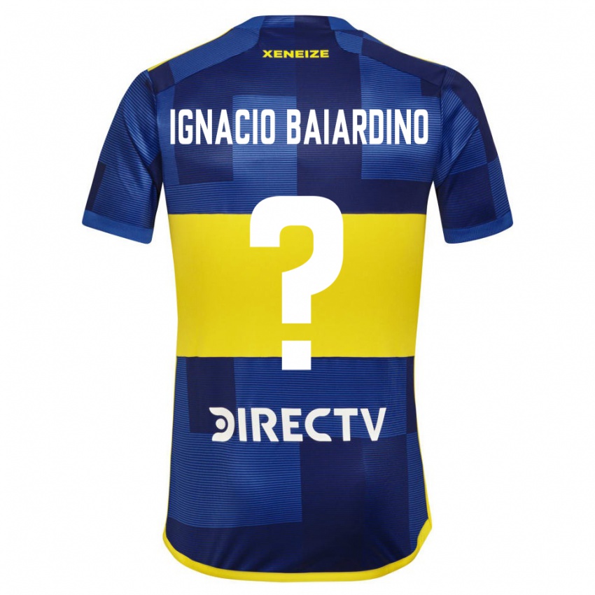 Bambino Maglia Juan Ignacio Baiardino #0 Blu Giallo Kit Gara Home 2024/25 Maglietta