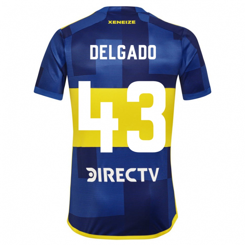 Bambino Maglia Milton Delgado #43 Blu Giallo Kit Gara Home 2024/25 Maglietta