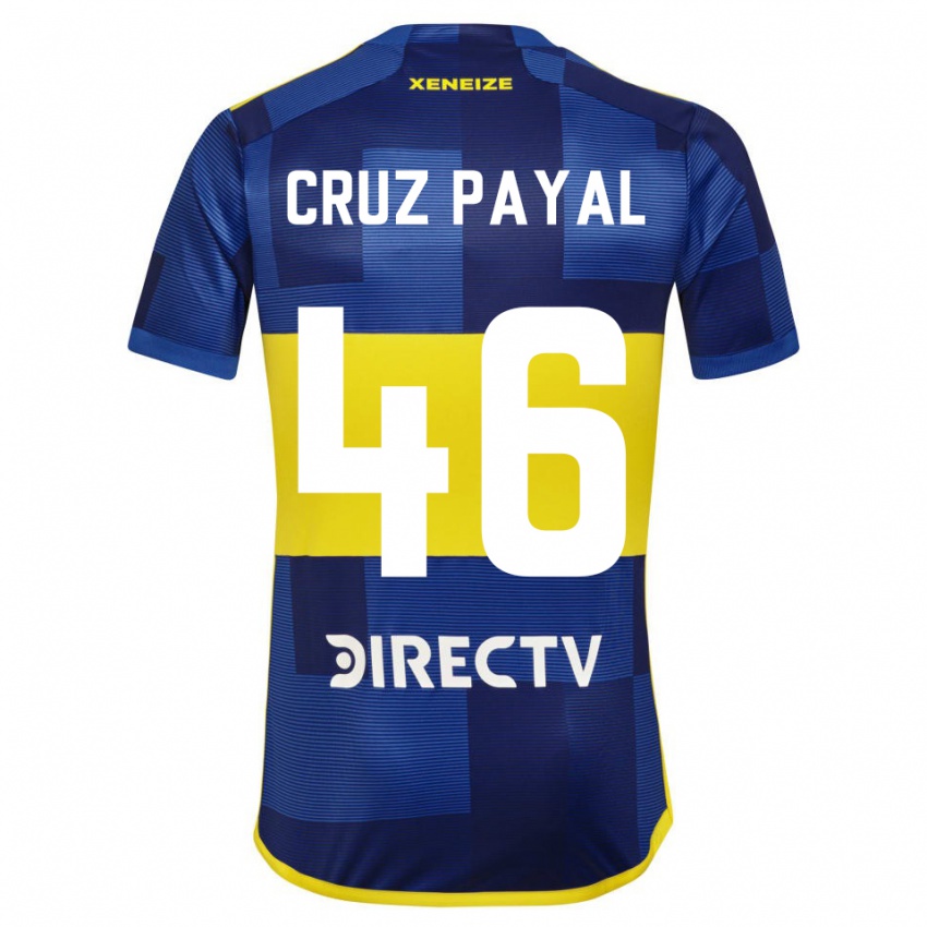 Bambino Maglia Juan Cruz Payal #46 Blu Giallo Kit Gara Home 2024/25 Maglietta