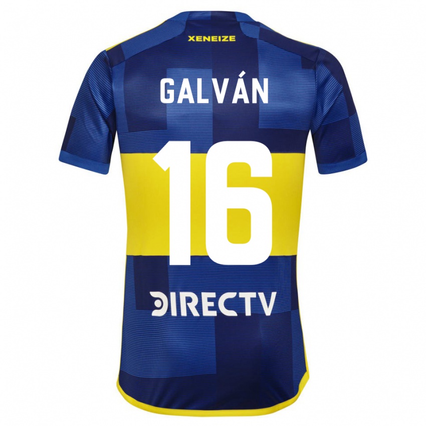 Bambino Maglia Lucas Galván #16 Blu Giallo Kit Gara Home 2024/25 Maglietta