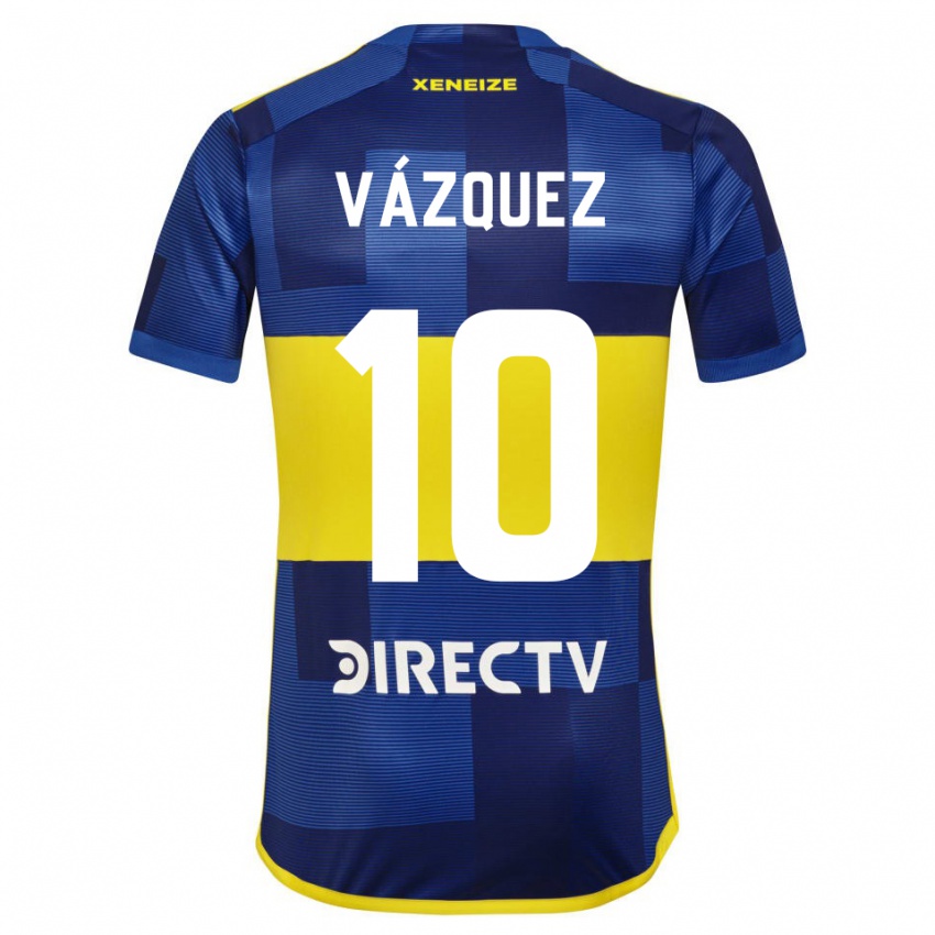 Bambino Maglia Lucas Vázquez #10 Blu Giallo Kit Gara Home 2024/25 Maglietta