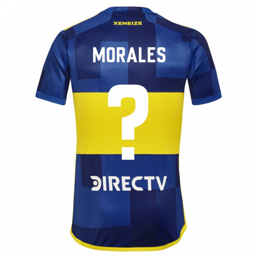 Bambino Maglia Gonzalo Morales #0 Blu Giallo Kit Gara Home 2024/25 Maglietta