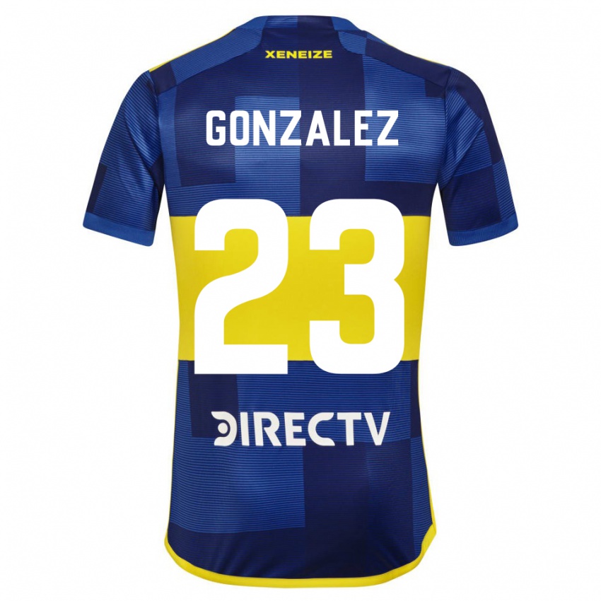 Bambino Maglia Diego Gonzalez #23 Blu Giallo Kit Gara Home 2024/25 Maglietta