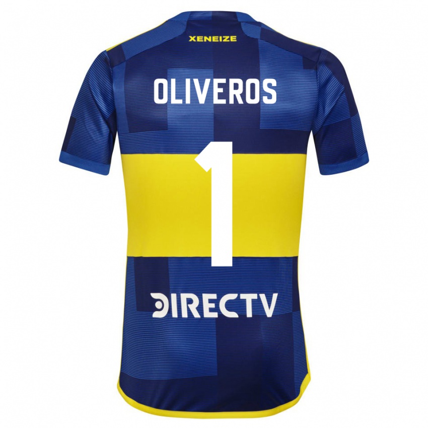 Bambino Maglia Laurina Oliveros #1 Blu Giallo Kit Gara Home 2024/25 Maglietta