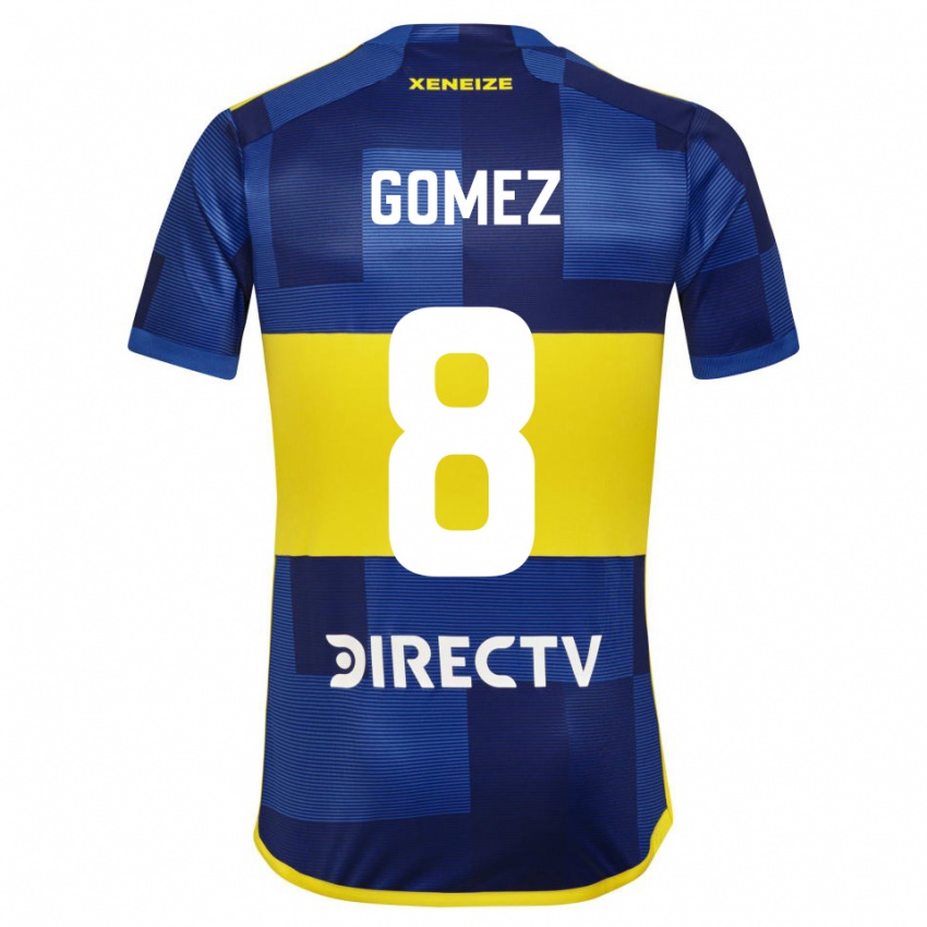 Bambino Maglia Camila Gomez Ares #8 Blu Giallo Kit Gara Home 2024/25 Maglietta