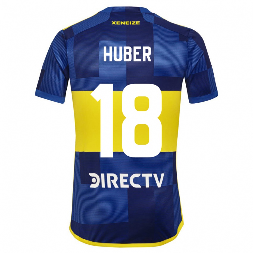 Bambino Maglia Clarisa Huber #18 Blu Giallo Kit Gara Home 2024/25 Maglietta