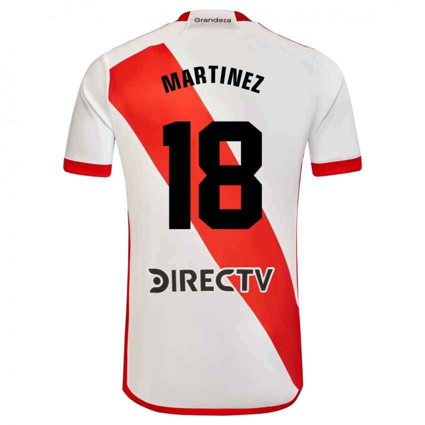 Bambino Maglia Pity Martínez #18 Bianco Rosso Kit Gara Home 2024/25 Maglietta