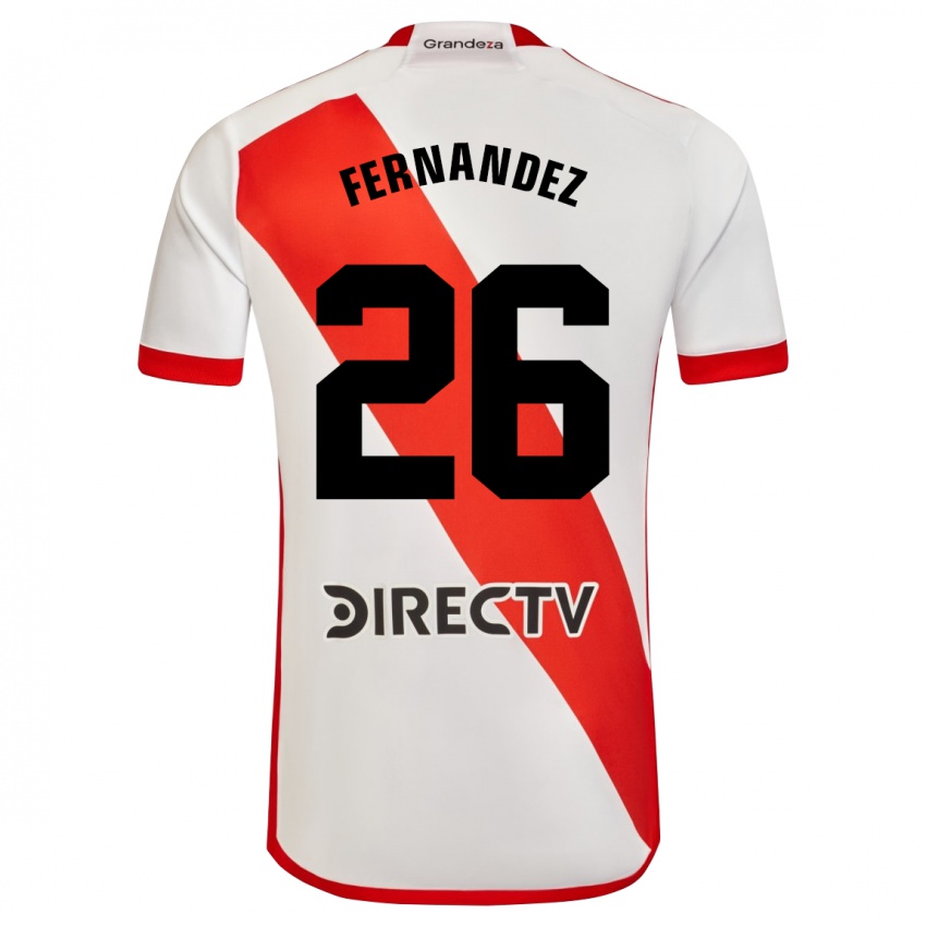 Bambino Maglia Nacho Fernández #26 Bianco Rosso Kit Gara Home 2024/25 Maglietta