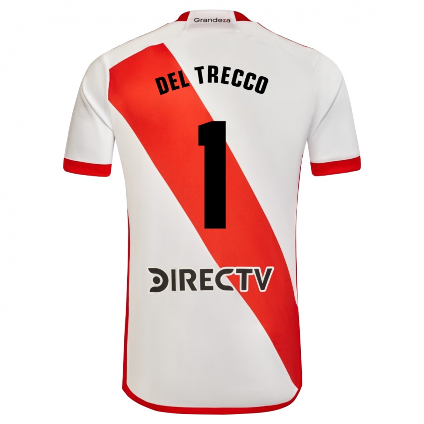 Bambino Maglia Martina Del Trecco #1 Bianco Rosso Kit Gara Home 2024/25 Maglietta