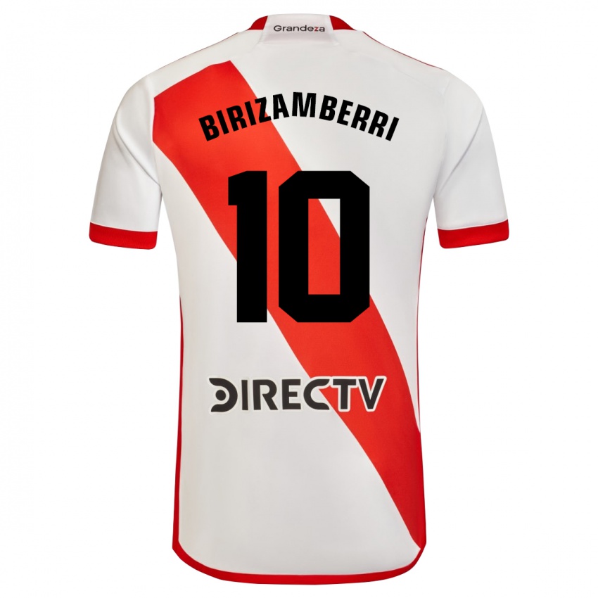 Bambino Maglia María Carolina Birizamberri Rivero #10 Bianco Rosso Kit Gara Home 2024/25 Maglietta