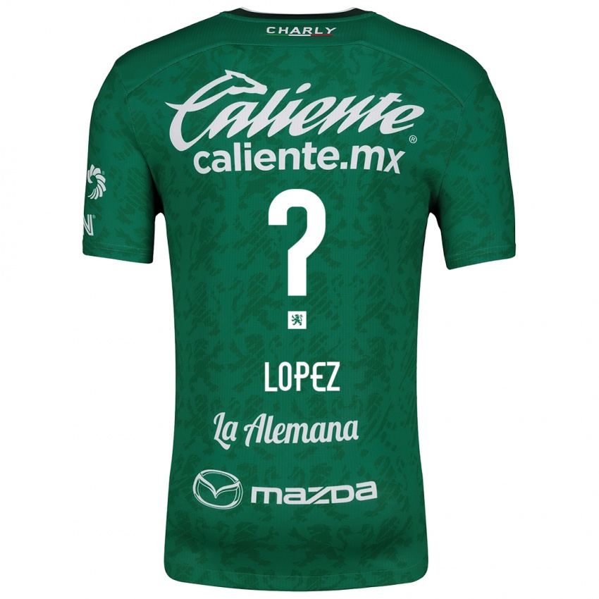 Bambino Maglia Nicolas Lopez #0 Verde Bianco Kit Gara Home 2024/25 Maglietta