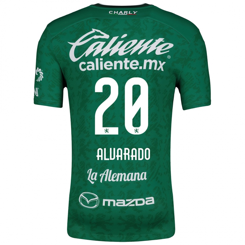 Bambino Maglia Alfonso Alvarado #20 Verde Bianco Kit Gara Home 2024/25 Maglietta