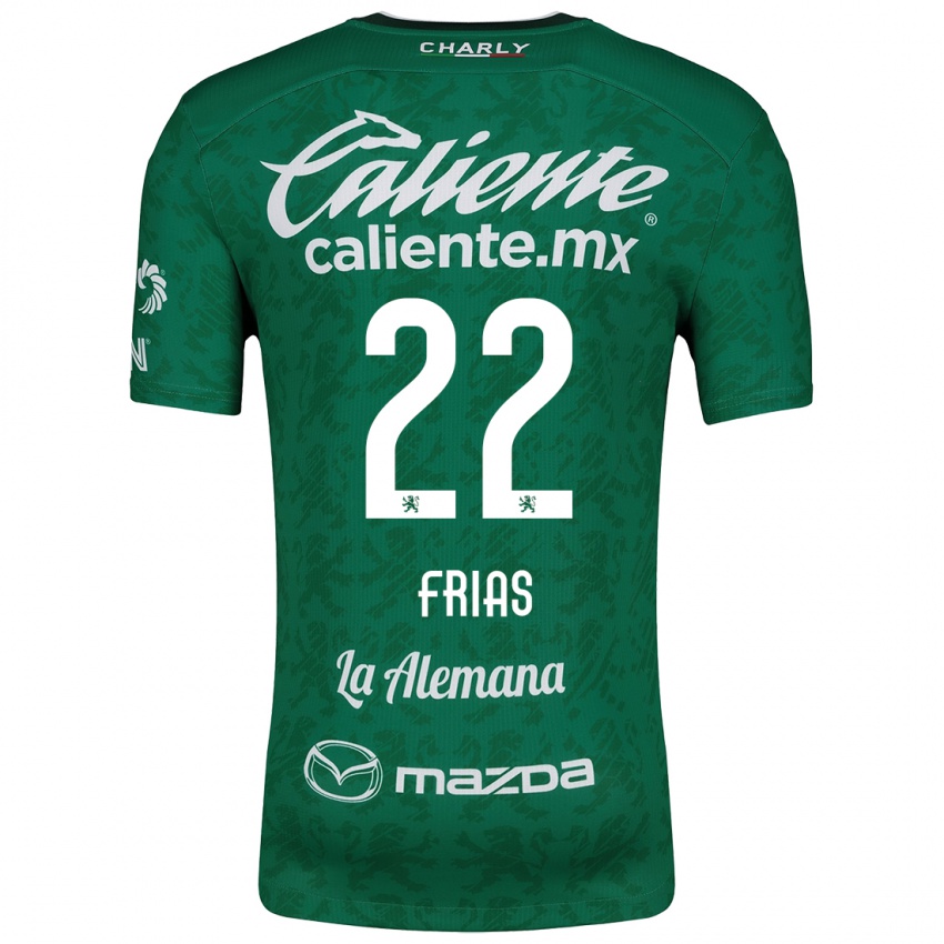 Bambino Maglia Adonis Frías #22 Verde Bianco Kit Gara Home 2024/25 Maglietta