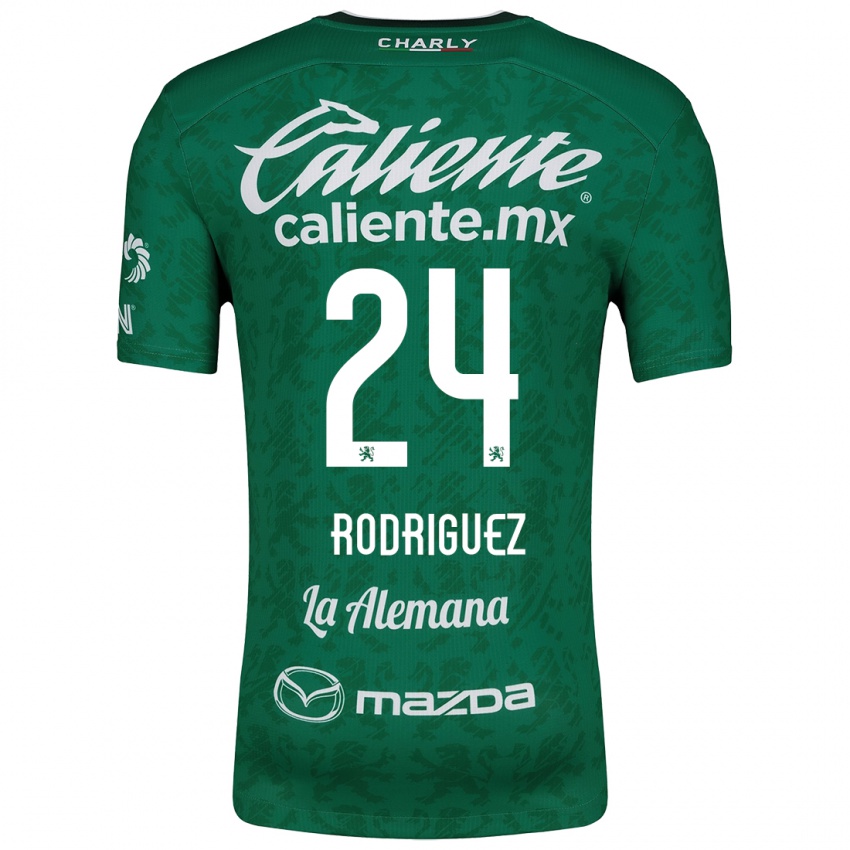 Bambino Maglia Osvaldo Rodríguez #24 Verde Bianco Kit Gara Home 2024/25 Maglietta