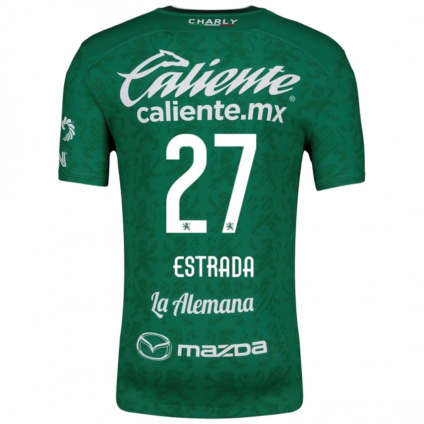 Bambino Maglia Ángel Estrada #27 Verde Bianco Kit Gara Home 2024/25 Maglietta