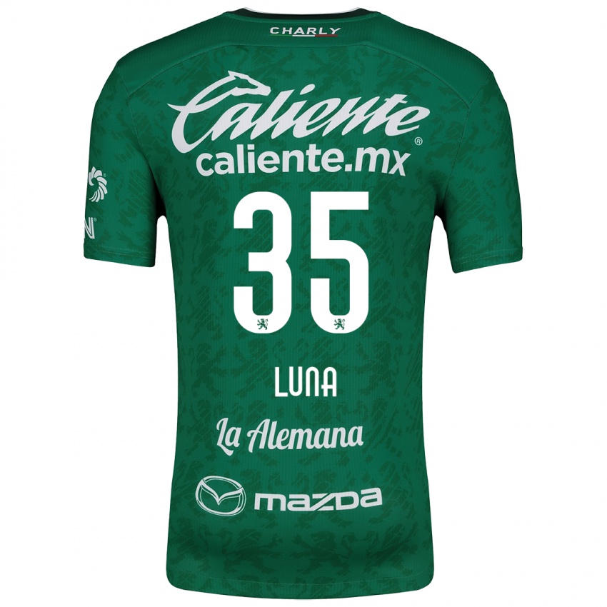 Bambino Maglia Diego Luna #35 Verde Bianco Kit Gara Home 2024/25 Maglietta