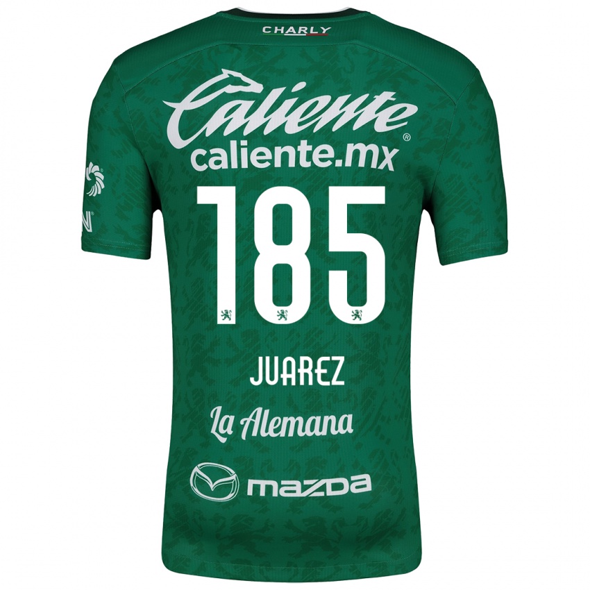 Bambino Maglia Moisés Juárez #185 Verde Bianco Kit Gara Home 2024/25 Maglietta