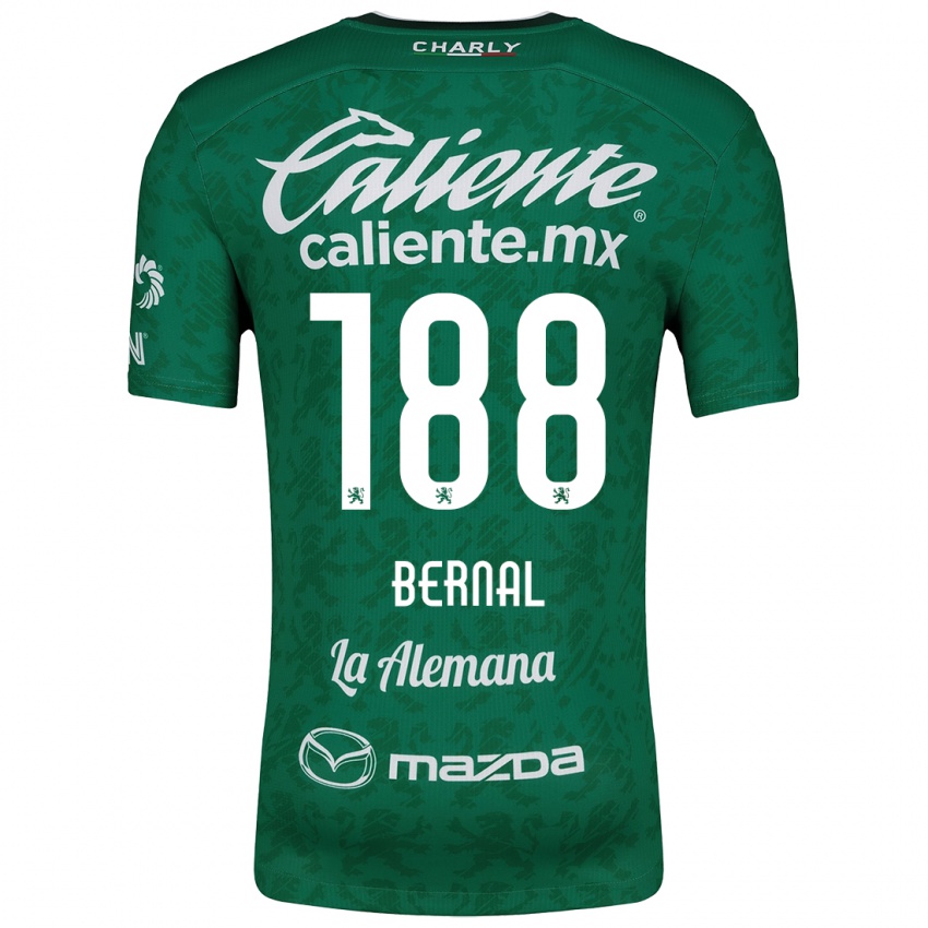 Bambino Maglia Juan Bernal #188 Verde Bianco Kit Gara Home 2024/25 Maglietta