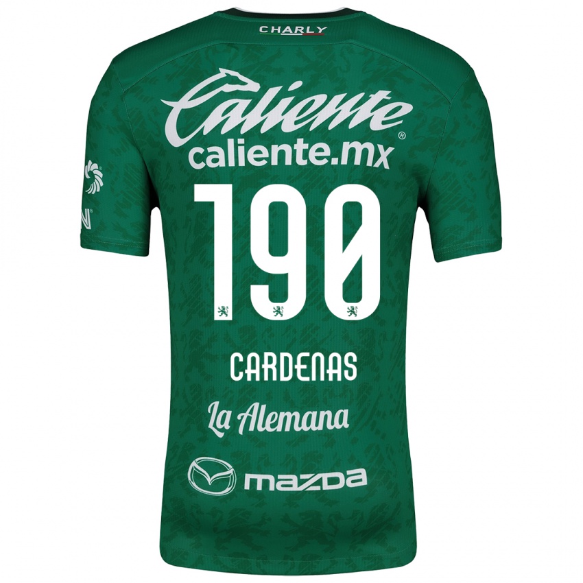 Bambino Maglia Emilio Cárdenas #190 Verde Bianco Kit Gara Home 2024/25 Maglietta