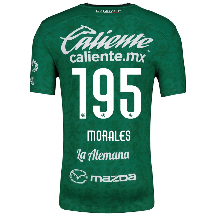 Bambino Maglia Daniel Morales #195 Verde Bianco Kit Gara Home 2024/25 Maglietta