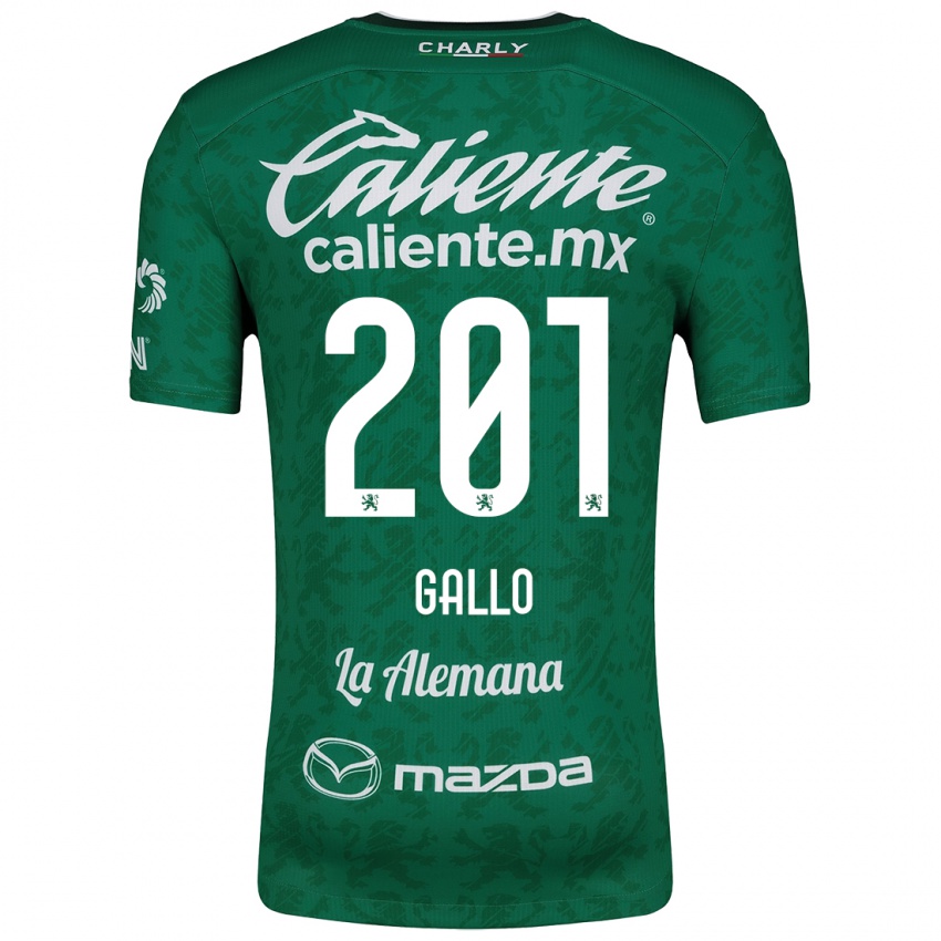 Bambino Maglia Andrés Gallo #201 Verde Bianco Kit Gara Home 2024/25 Maglietta