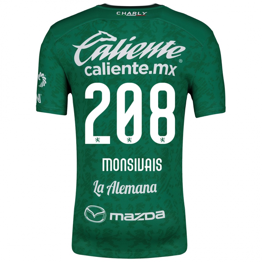 Bambino Maglia Daniel Monsivaís #208 Verde Bianco Kit Gara Home 2024/25 Maglietta