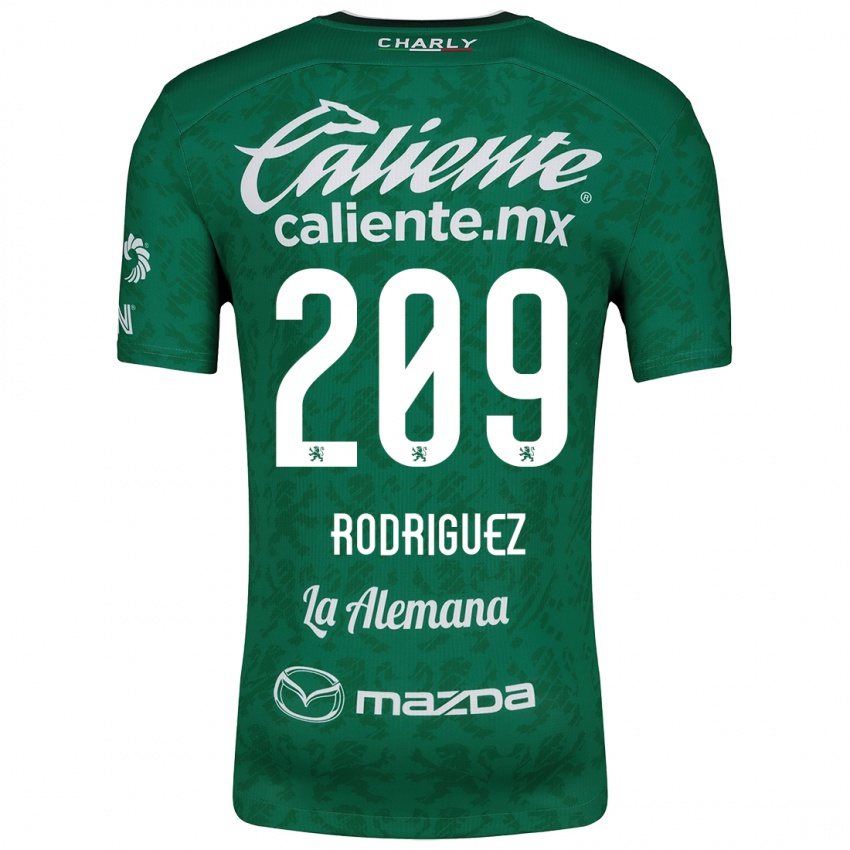 Bambino Maglia Víctor Rodríguez #209 Verde Bianco Kit Gara Home 2024/25 Maglietta