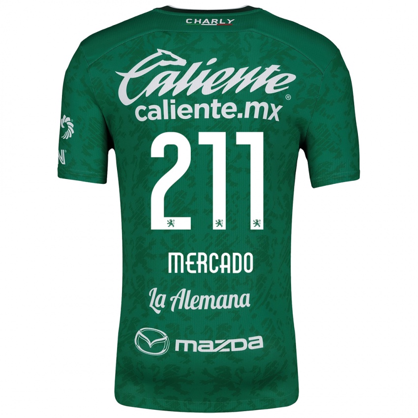 Bambino Maglia Diego Mercado #211 Verde Bianco Kit Gara Home 2024/25 Maglietta