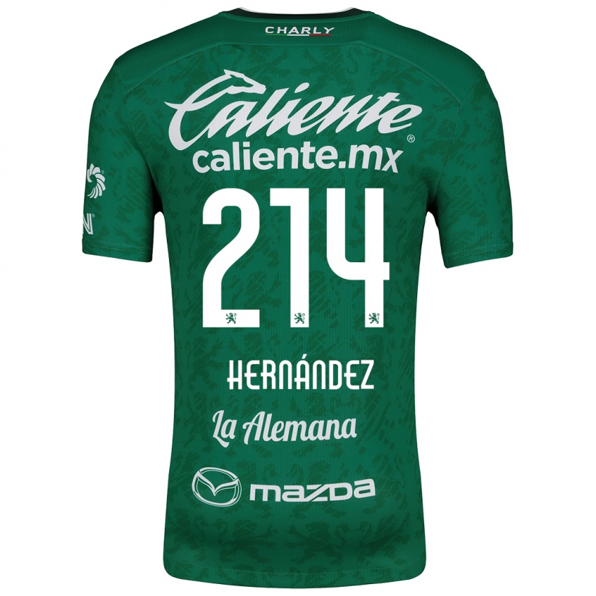 Bambino Maglia Iván Hernández #214 Verde Bianco Kit Gara Home 2024/25 Maglietta