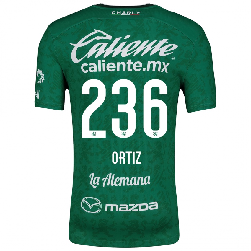 Bambino Maglia Youssef Ortiz #236 Verde Bianco Kit Gara Home 2024/25 Maglietta