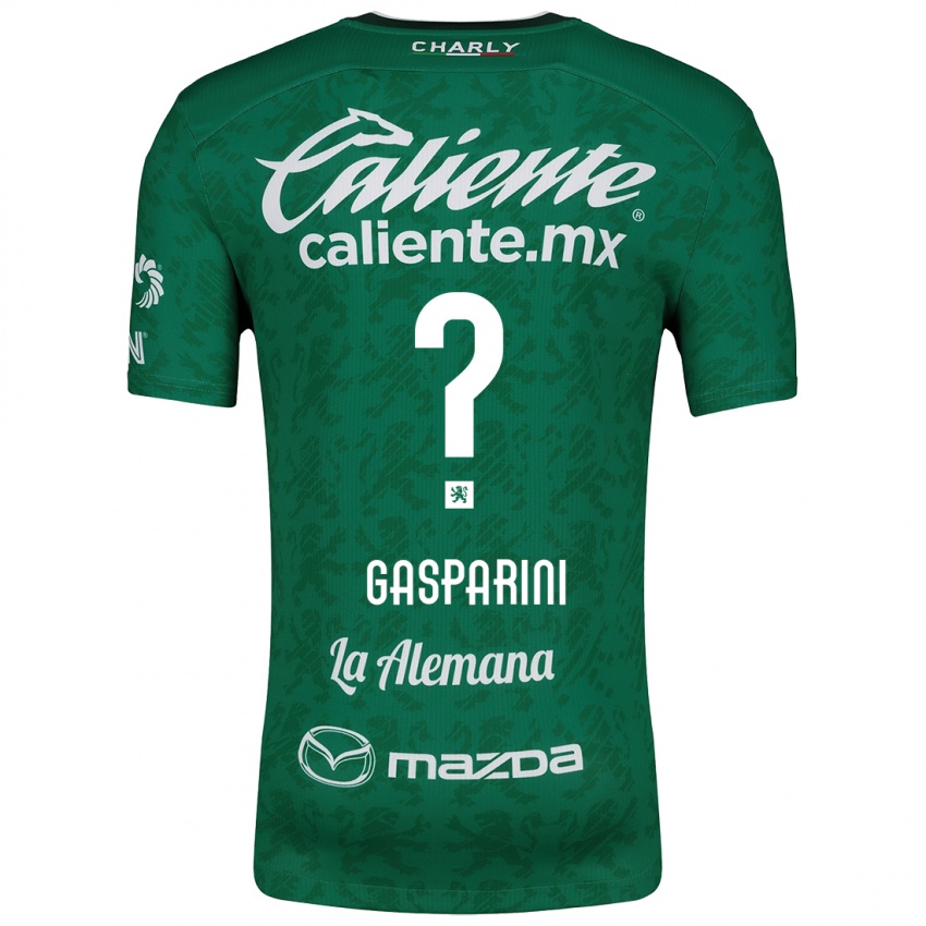 Bambino Maglia Joaquín Gasparini #0 Verde Bianco Kit Gara Home 2024/25 Maglietta