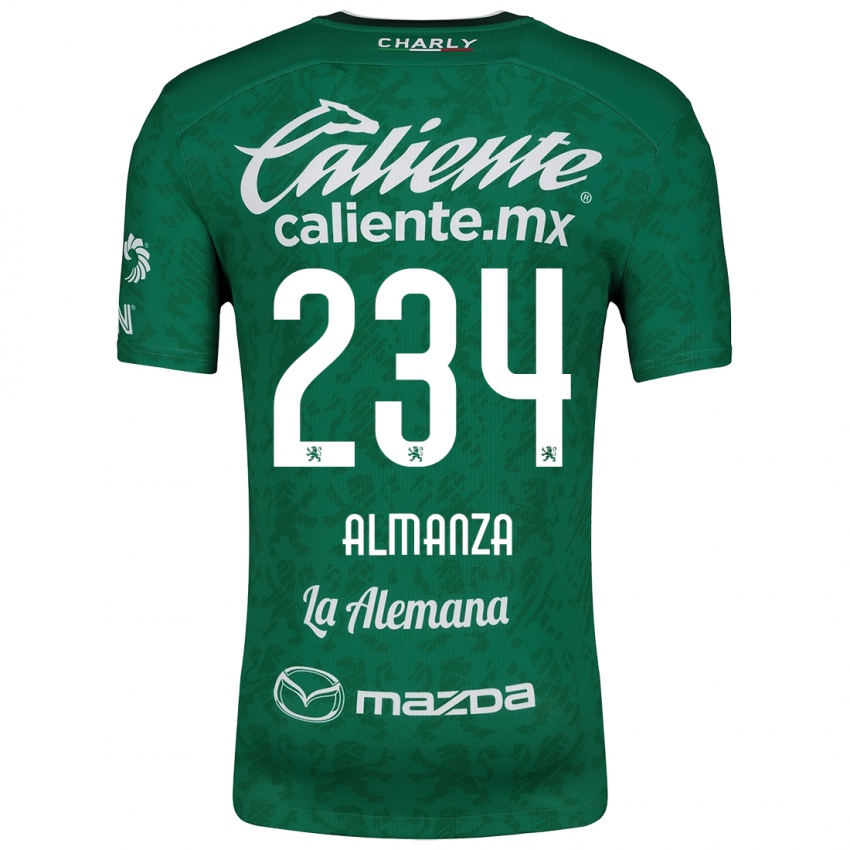 Bambino Maglia Román Almanza #234 Verde Bianco Kit Gara Home 2024/25 Maglietta