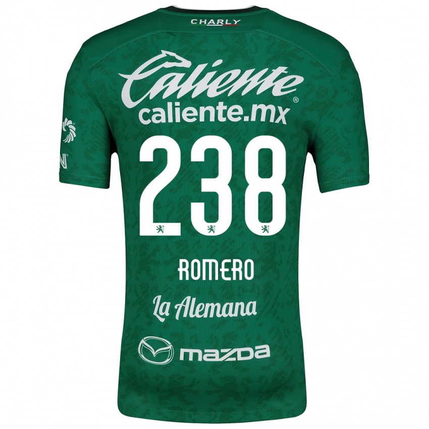 Bambino Maglia Paulo Romero #238 Verde Bianco Kit Gara Home 2024/25 Maglietta