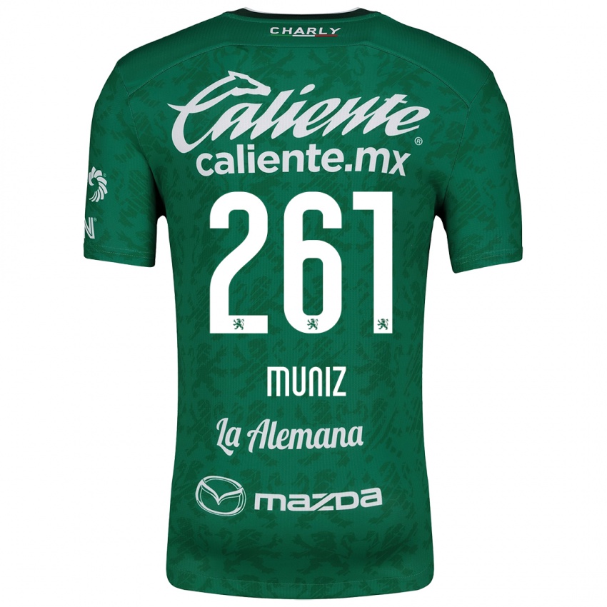 Bambino Maglia César Muñiz #261 Verde Bianco Kit Gara Home 2024/25 Maglietta