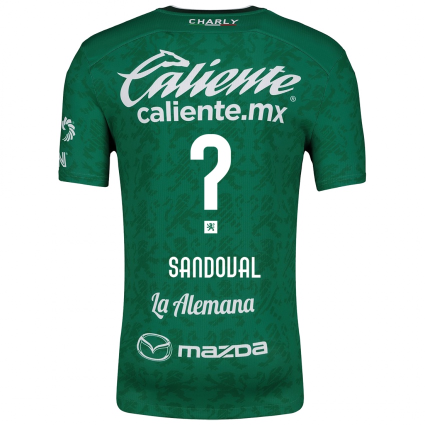 Bambino Maglia Axel Sandoval #0 Verde Bianco Kit Gara Home 2024/25 Maglietta