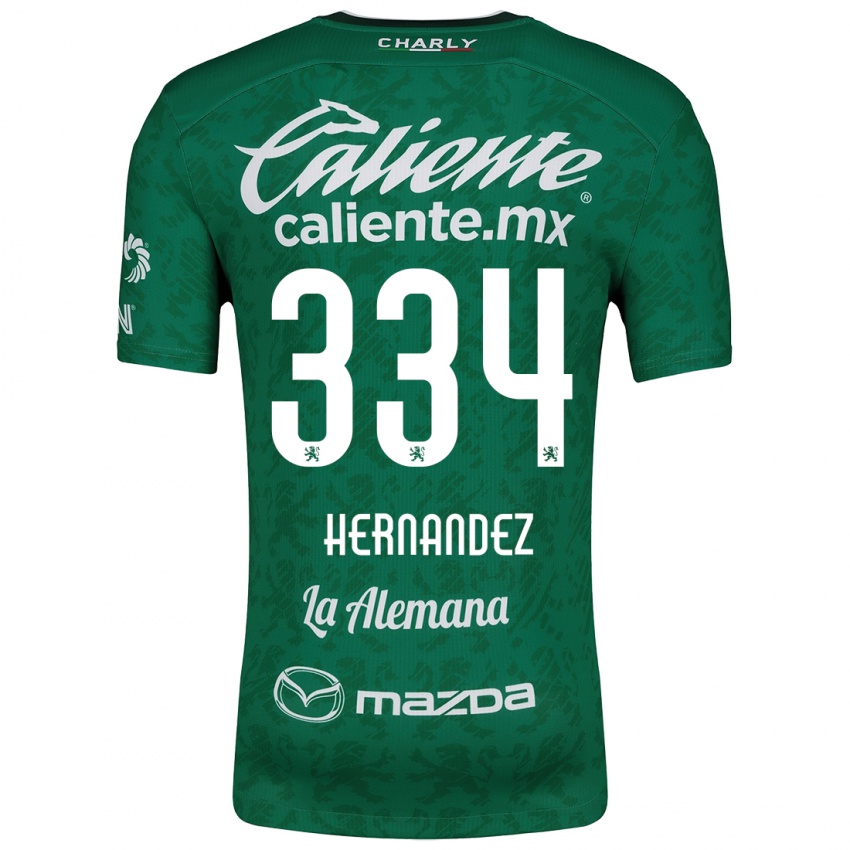 Bambino Maglia Alan Hernández #334 Verde Bianco Kit Gara Home 2024/25 Maglietta