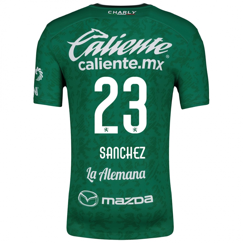 Bambino Maglia Borja Sánchez #23 Verde Bianco Kit Gara Home 2024/25 Maglietta