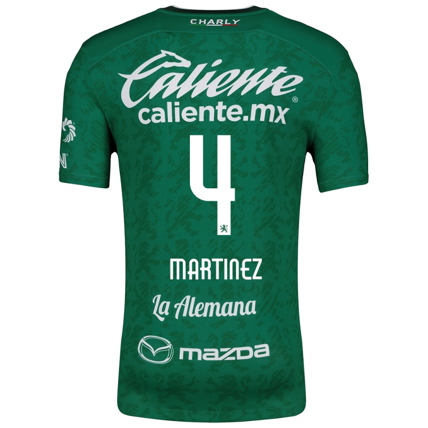 Bambino Maglia Mitzi Martínez #4 Verde Bianco Kit Gara Home 2024/25 Maglietta