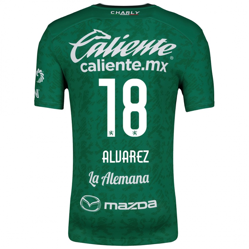 Bambino Maglia Yazmin Álvarez #18 Verde Bianco Kit Gara Home 2024/25 Maglietta